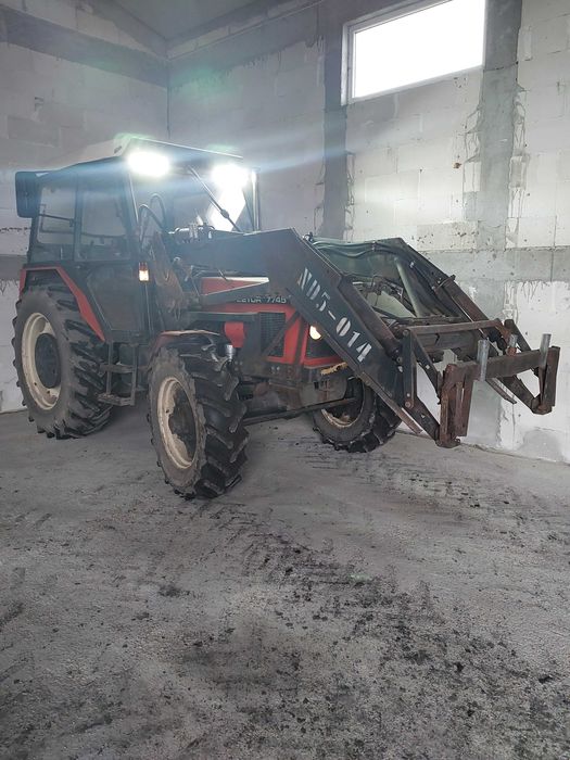 zetor 7745 od nowości w gospodarstwie z ładowaczem AgroZet