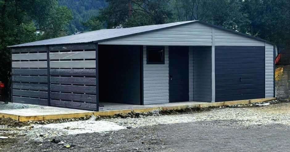 Garaż blaszany | Wiata ażurowa | ganek | profil zamknięty | Wykusz