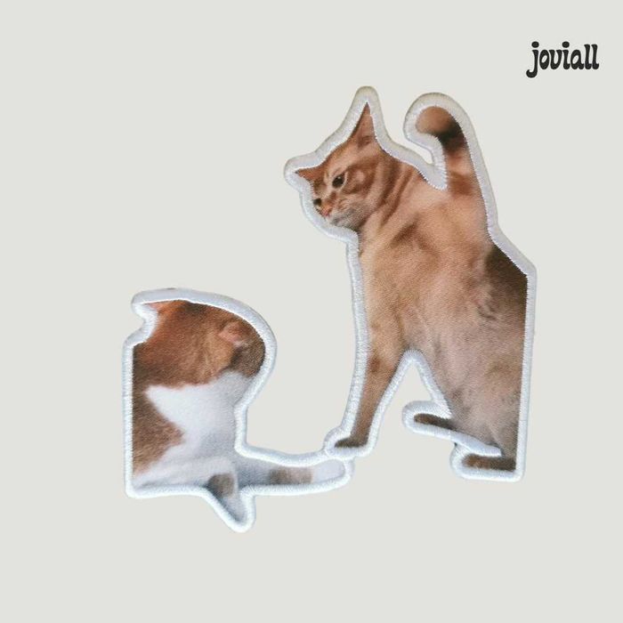 Emblema universitário "Gatos a lutar"