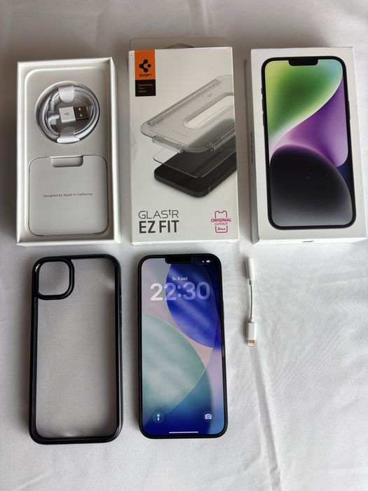   Iphone 14 plus | 128gb | pelny zestaw + dodatki!