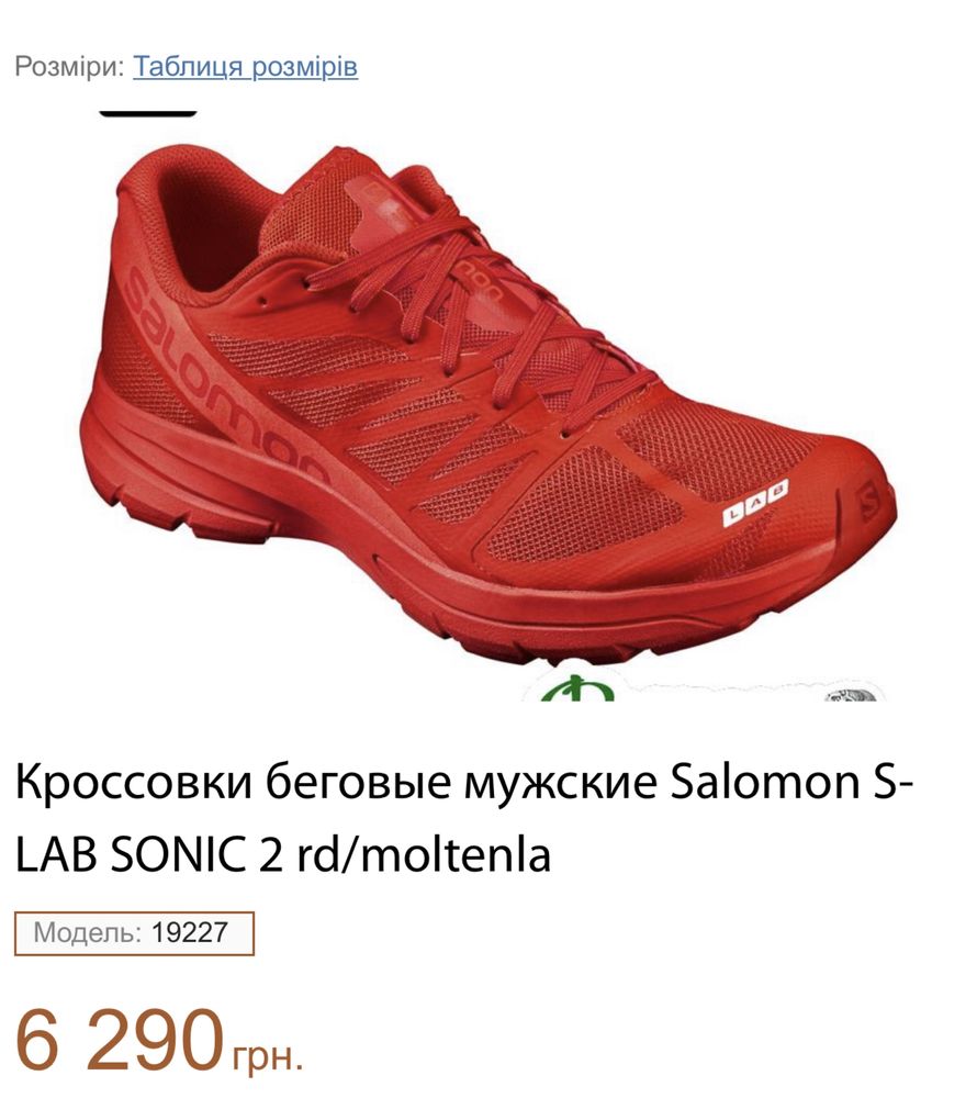 Кросівки чоловічі бігові в зал 41р 26cm Salomon S Lab Sonic 2 Ідеальні