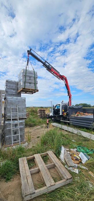 Usługi Mały HDS transport maszyn, sprzętu, palet, BigBag, rozl-zał HDS