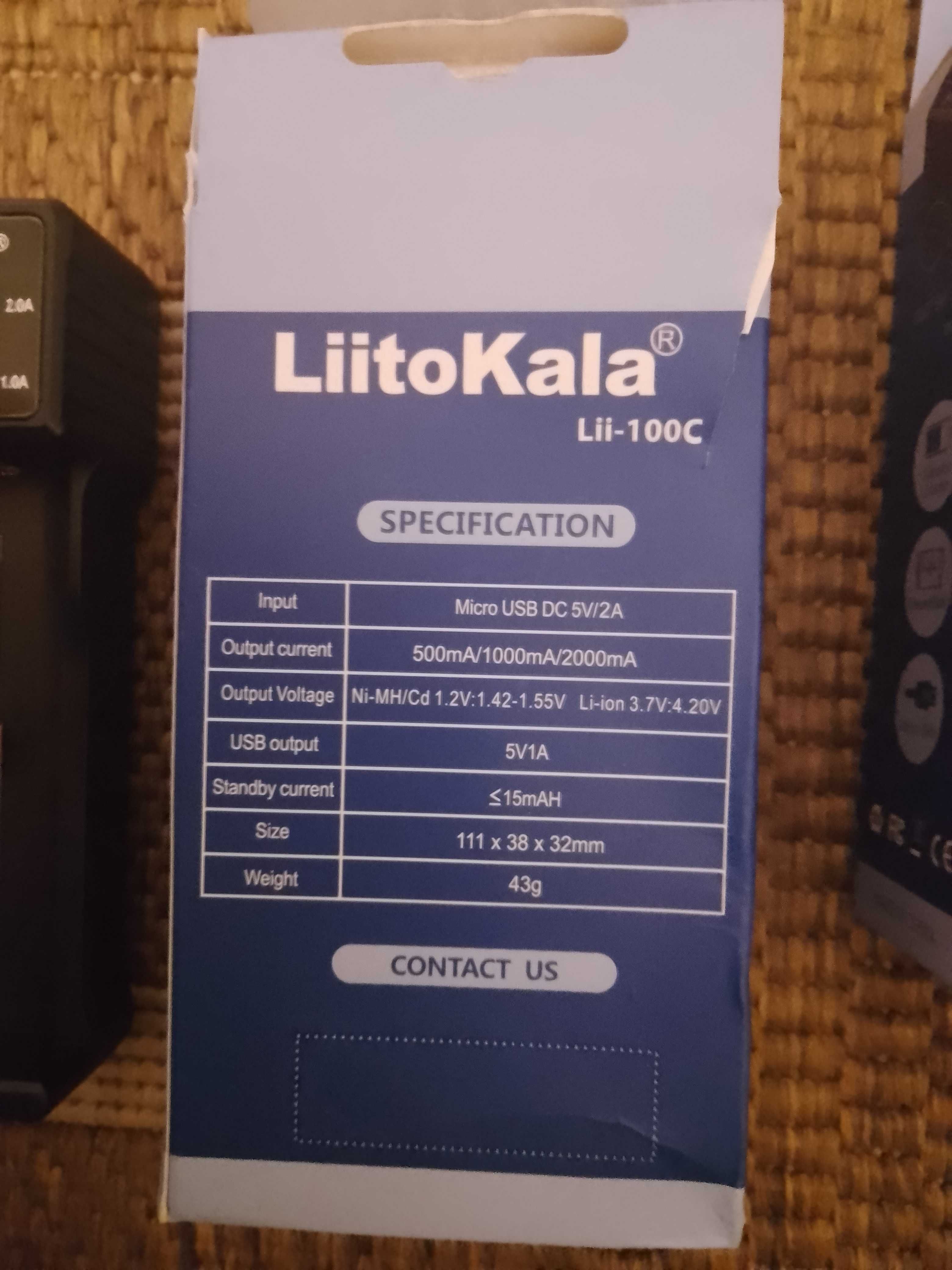 LiitoKala Lii-100C. Зарядное устройство 18650, 21700, АА