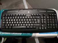 Bom Preço Teclado e rato sem fios Logitech Usado, a funcionar