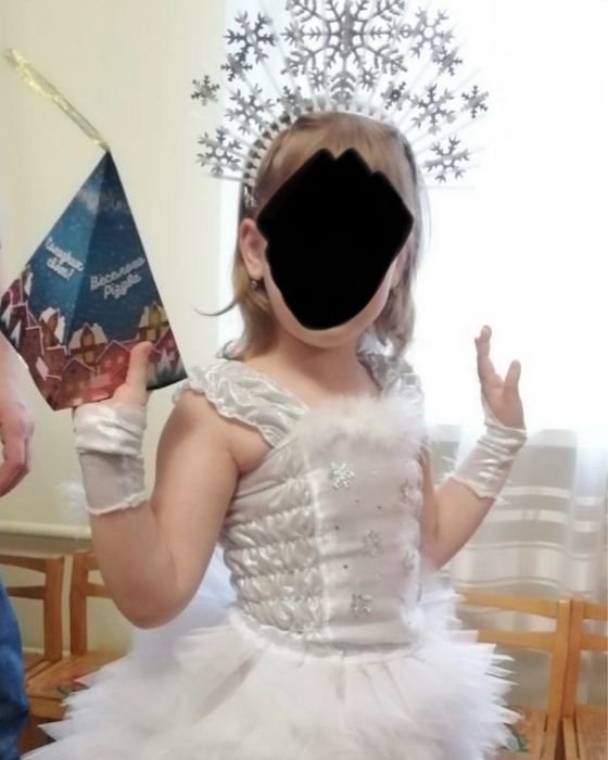 Костюм снежинки на 4—5 лет