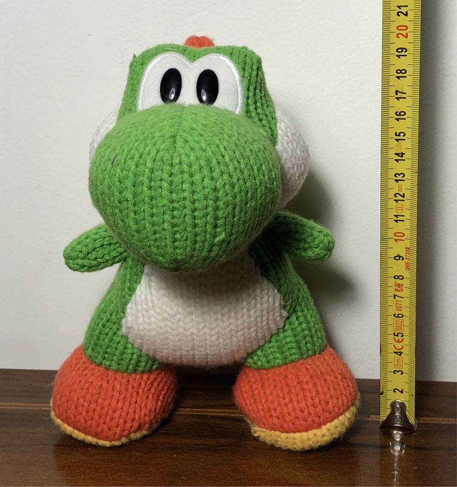 Rzadka maskotka amiibo Yoshi MEGA Yarn Nintendo figurka unikat zabawka