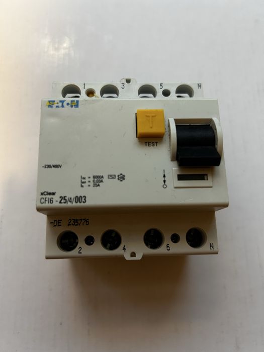 Eaton Wyłącznik różnicowoprądowy CFI6-25/4/003 30mA 235776
