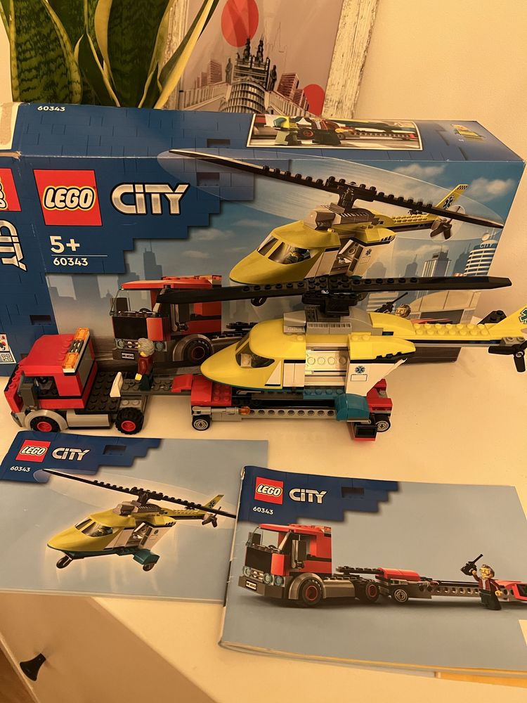 Lego City laweta helikoptera nr 60343