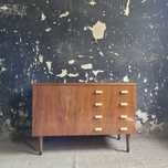 Komoda vintage Czechoslowacja  lata 60 design prl