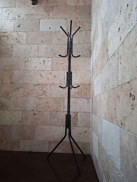 N O W Y czarny metalowy wieszak stojący podłogowy loft na ubrania