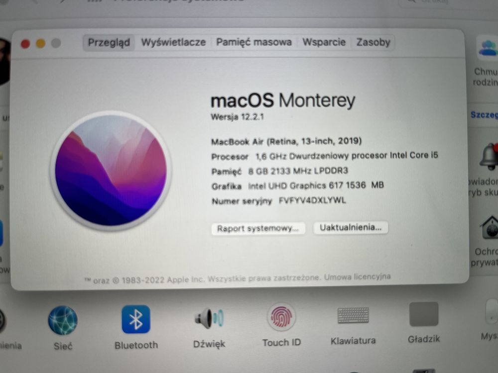 MacBook Air 2019 Złoty