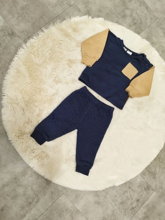 Zestaw komplet dresowy dla niemowlaka chlopaka