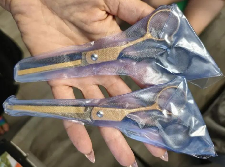 Набір нові перукарські ножиці 2 шт, прямі та філірувальні