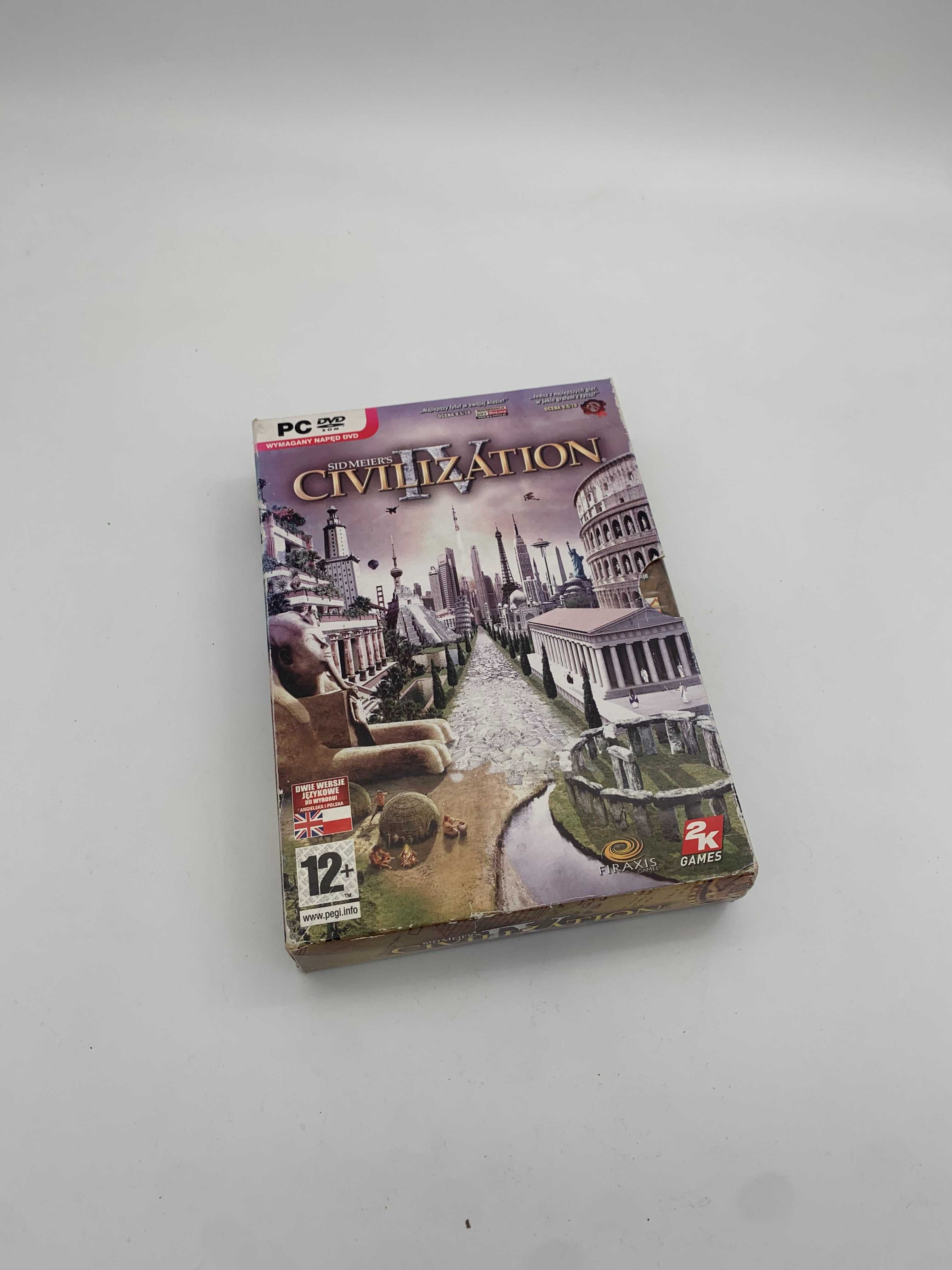 Gra Strategiczna na PC, CIV IV , wersja box , 2CD, mapy , ksiązka