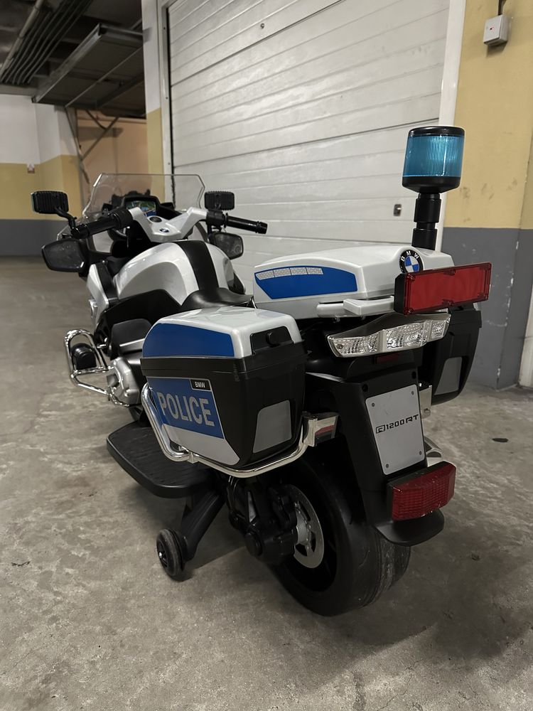 Moto a bateria BMW R1200, para criancas (Polícia)