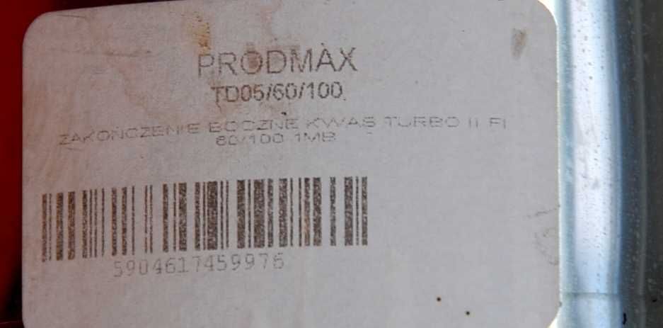 Prodmax Zakończenie bocne kwas Turbo II FI 05/60/100 likwidacja firmy