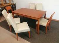 Stół rozkładany 140/180x90cm z 6 krzesłami