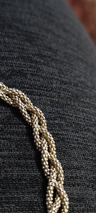 Bransoletka srebrna plecionka 18cm