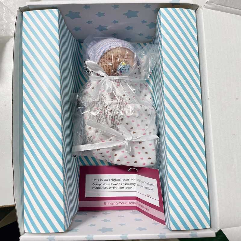 Lalka REBORN Wcześniak - Miniaturowa W Całości Z Silikonu Dziewczynka