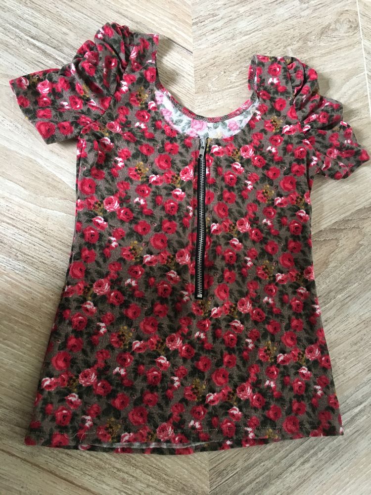 Bluzka w kwiaty róże swetetek XS