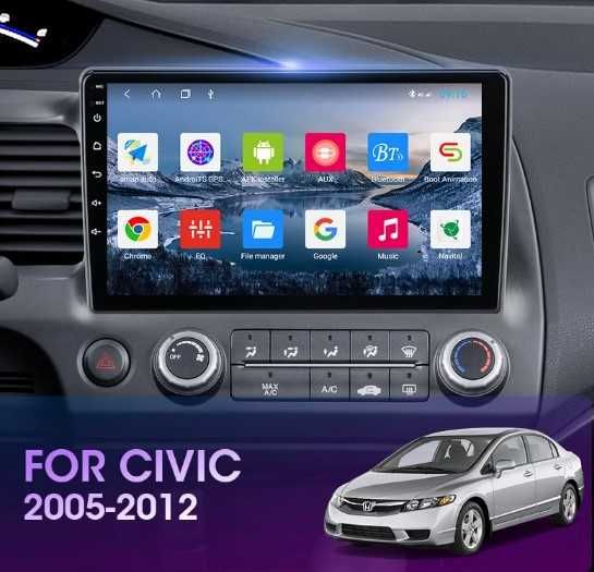 Автомагнітола Android  Honda Civic 8 2005-2012 1/16 2/16 2/32.