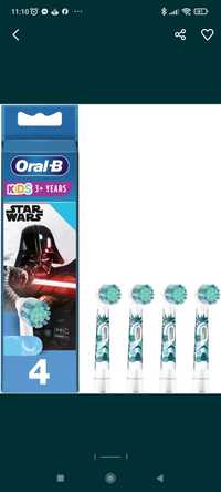 Oral-B Disney STAR WARS 4 końcówki w opakowaniu