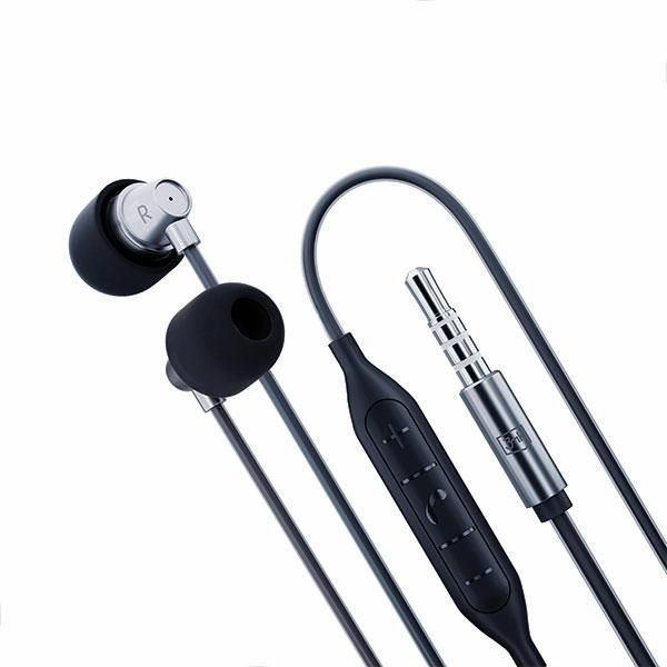 Słuchawki Douszne 3MK Wired Earphones Jack 3,5 mm - Czarny