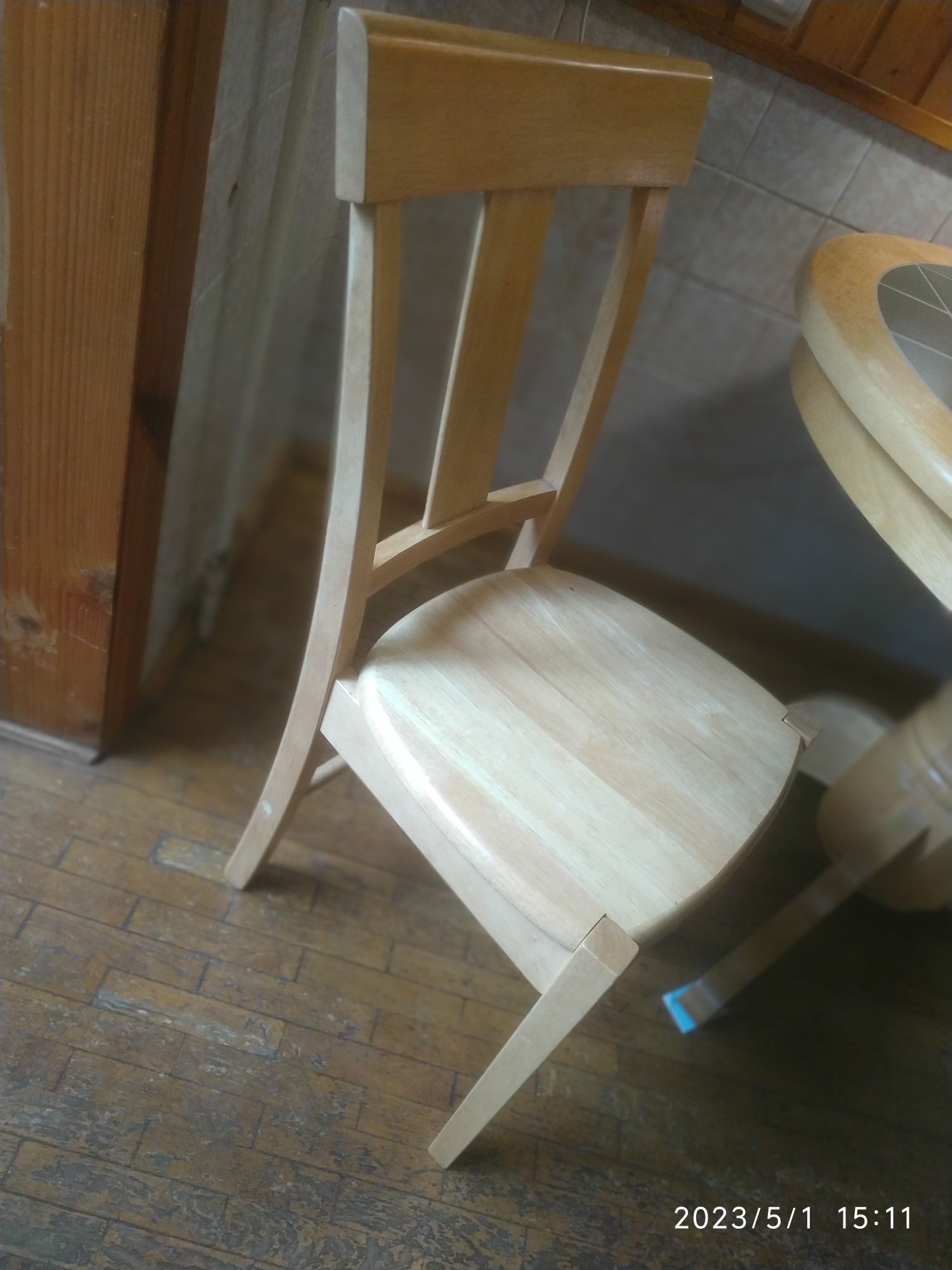 Стол кухонный комбинированный раскладной плюс четыре стула