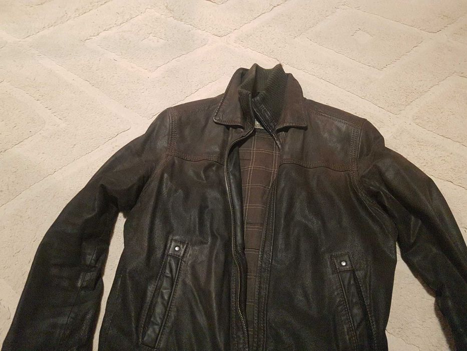 Firmowa kurtka skora naturalna L