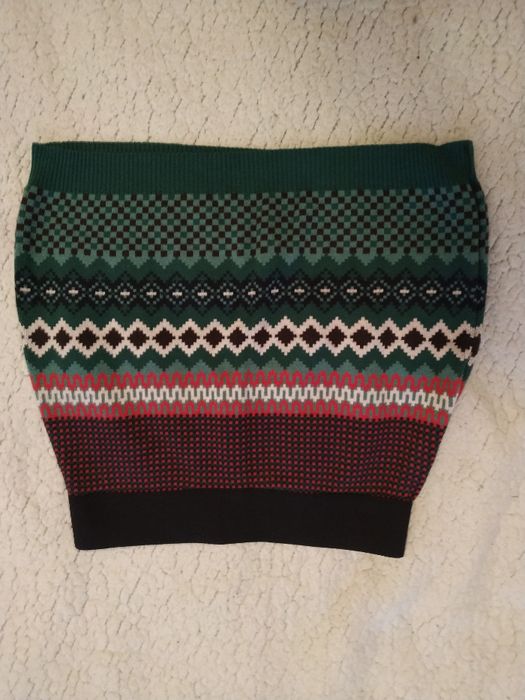 Dzianinowa spódnica mini w świąteczne wzory rozmiar M/L