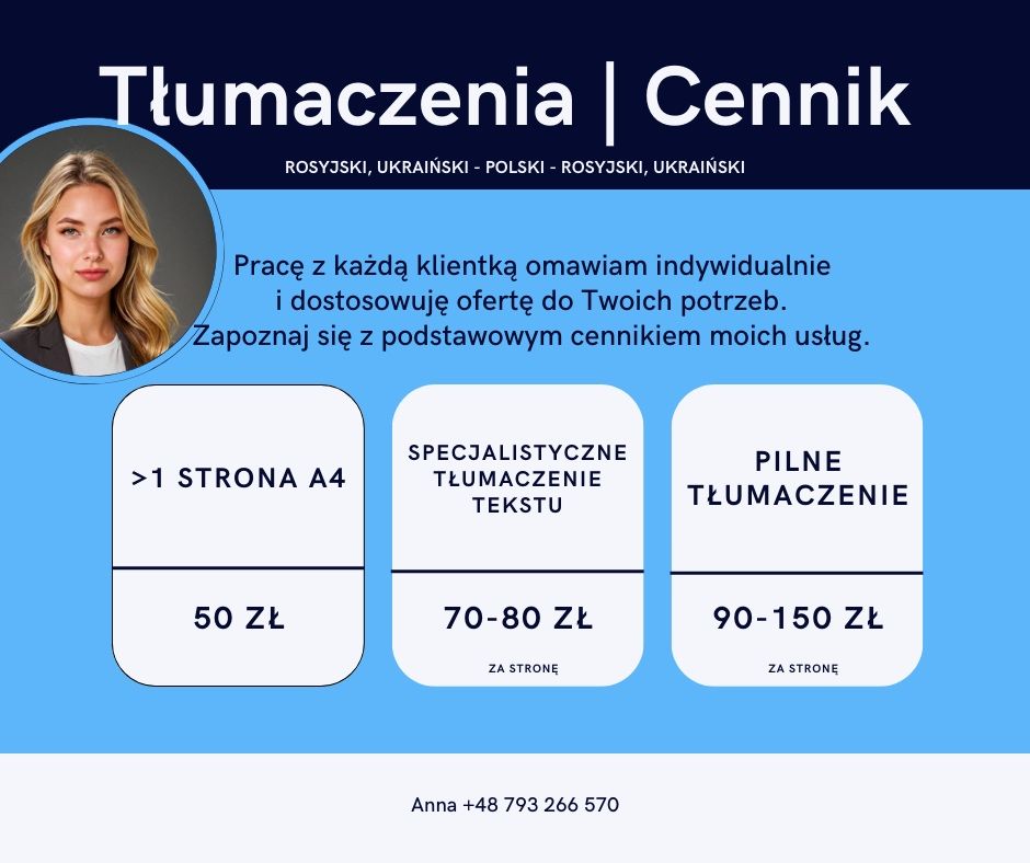 Tłumaczenia Ukraiński | Rosyjski | Polski
