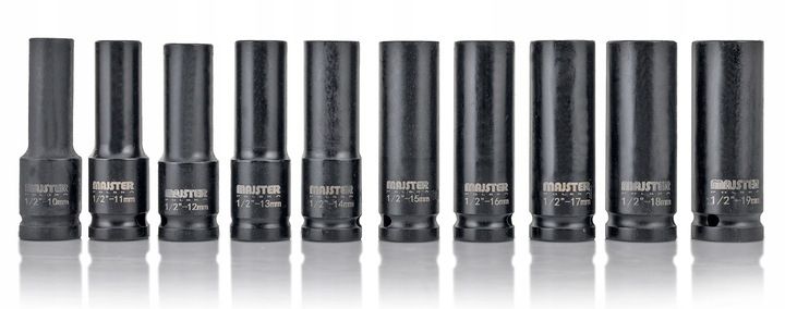 Nasadki Udarowe Zestaw Nasadek Udarowych 1/2 Długie I Krótkie 20el 10-