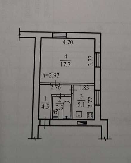Продам квартиру під ваш ремонт на 12 кварталі/ Краснопільська