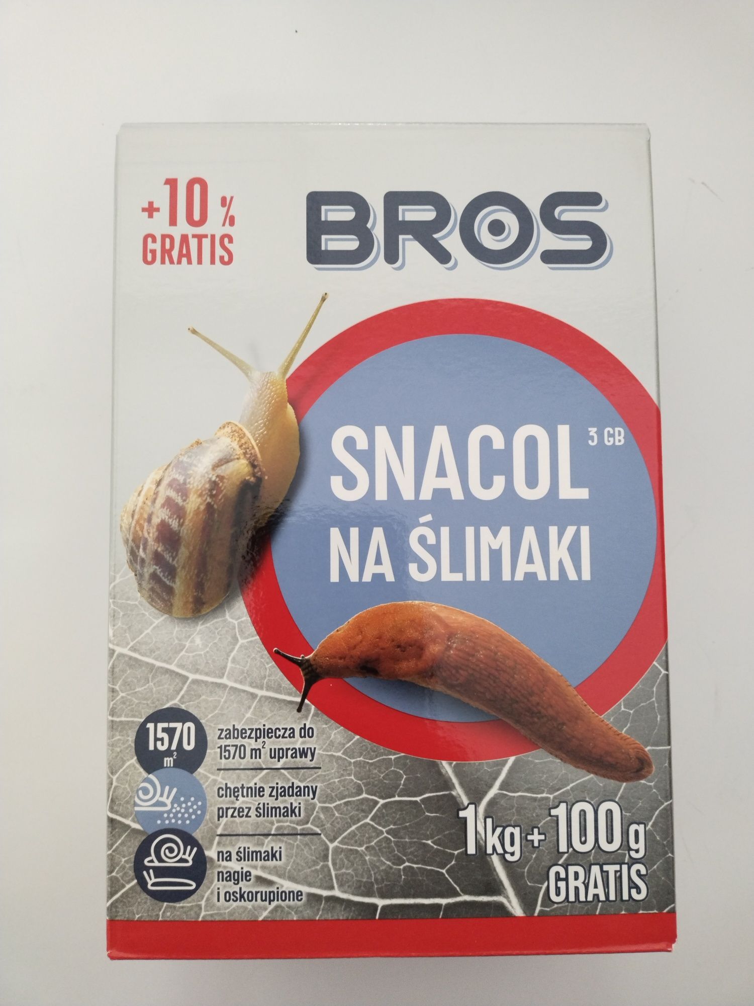 Засіб від слимаків і равликів Bros Snacol 1 кг + 100 грам. Оригінал