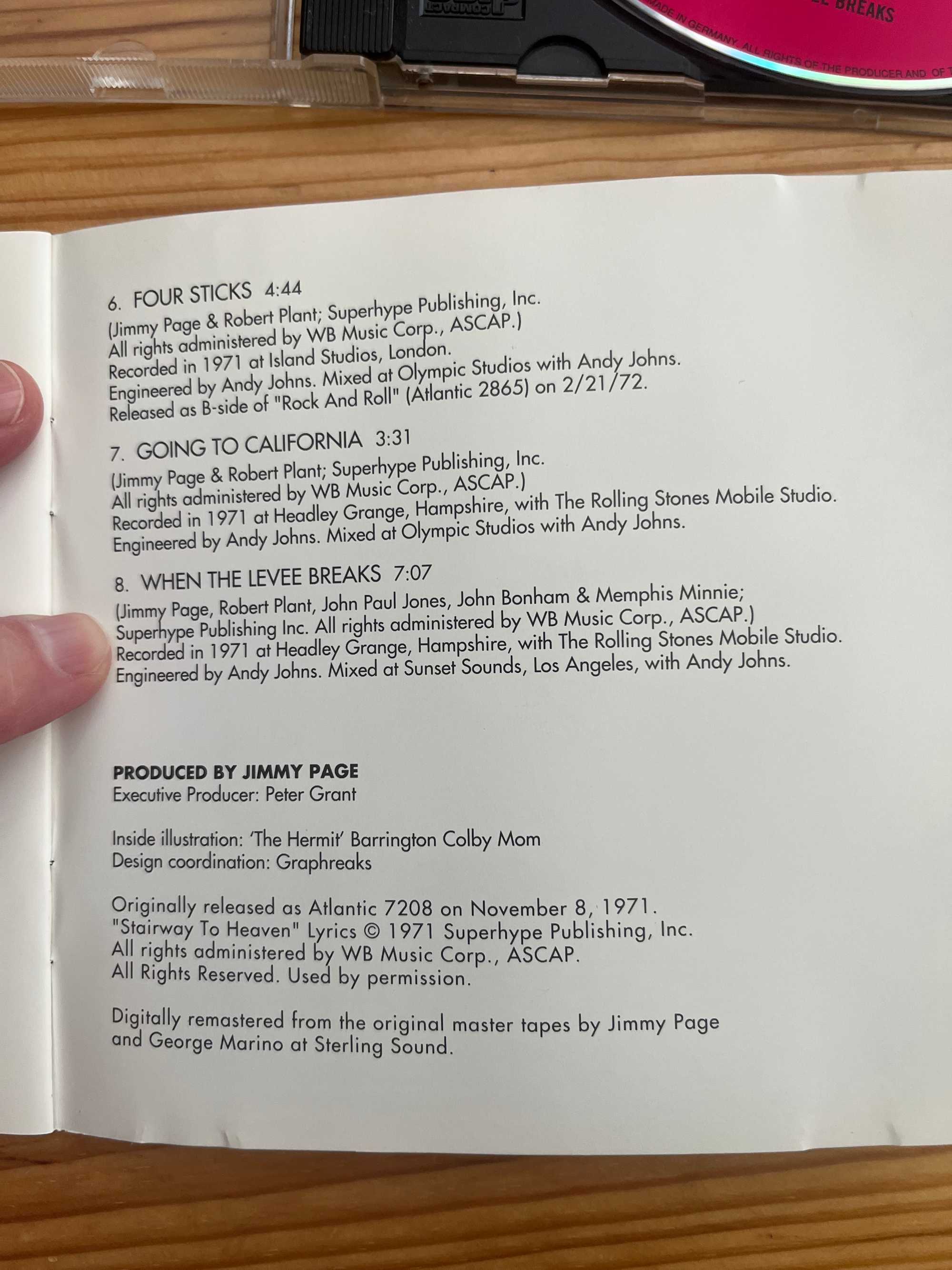 Led Zeppelin płyta CD Untitled idealna