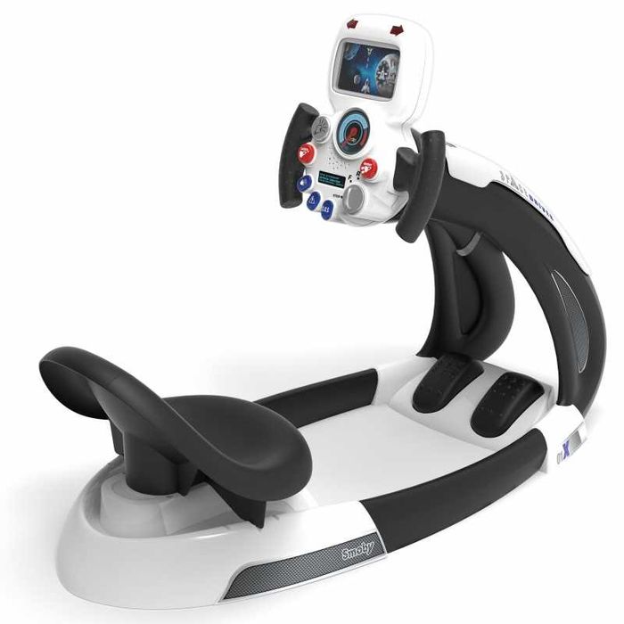 SMOBY Kosmiczny Symulator Jazdy czarno-biały