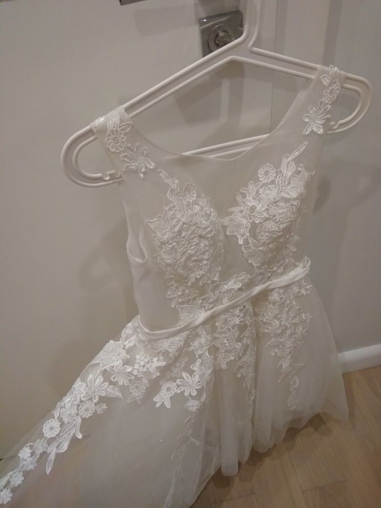 Biała koronkowa sukienka Ślub Wesele Sylwester
