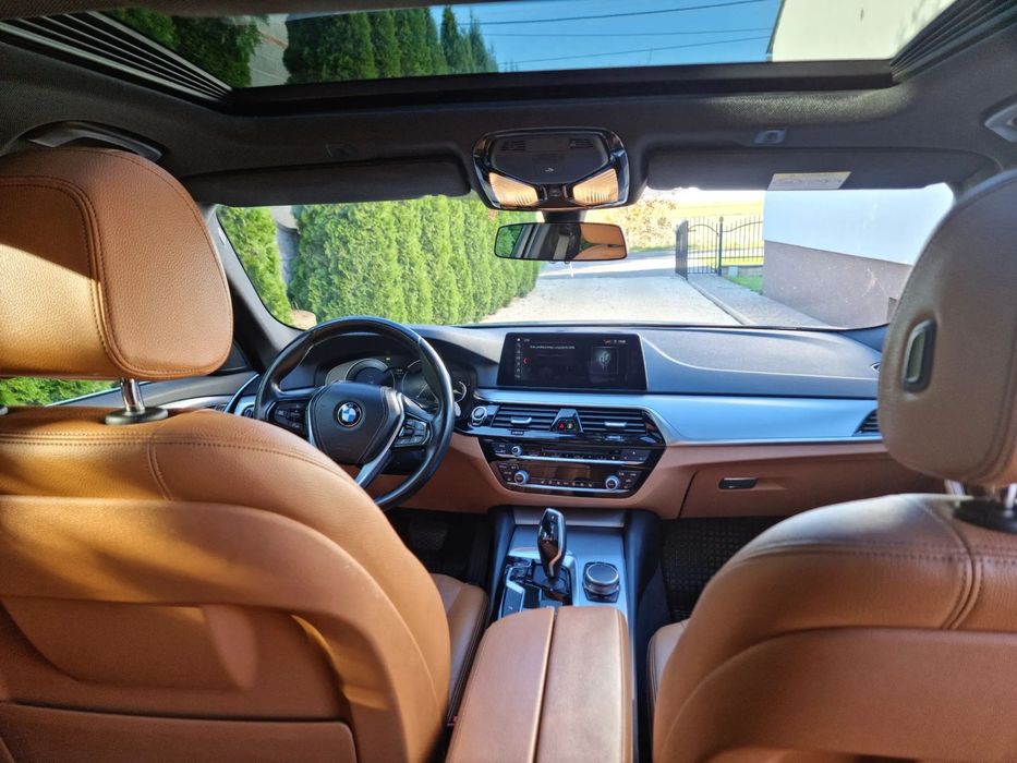 BMW Seria 5 BMW 5 530D xDrive, Pomarańczowa skórzana tapicerka