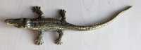 Mosiądz, aligator, długość 25 cm