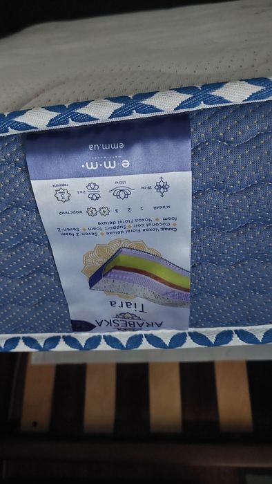 Недавно купленная кровать с ортопедическим матрасом. 190×80