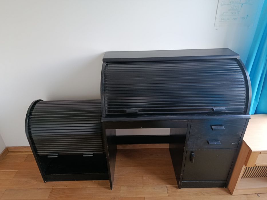 Biurko z nadstawką i szafka