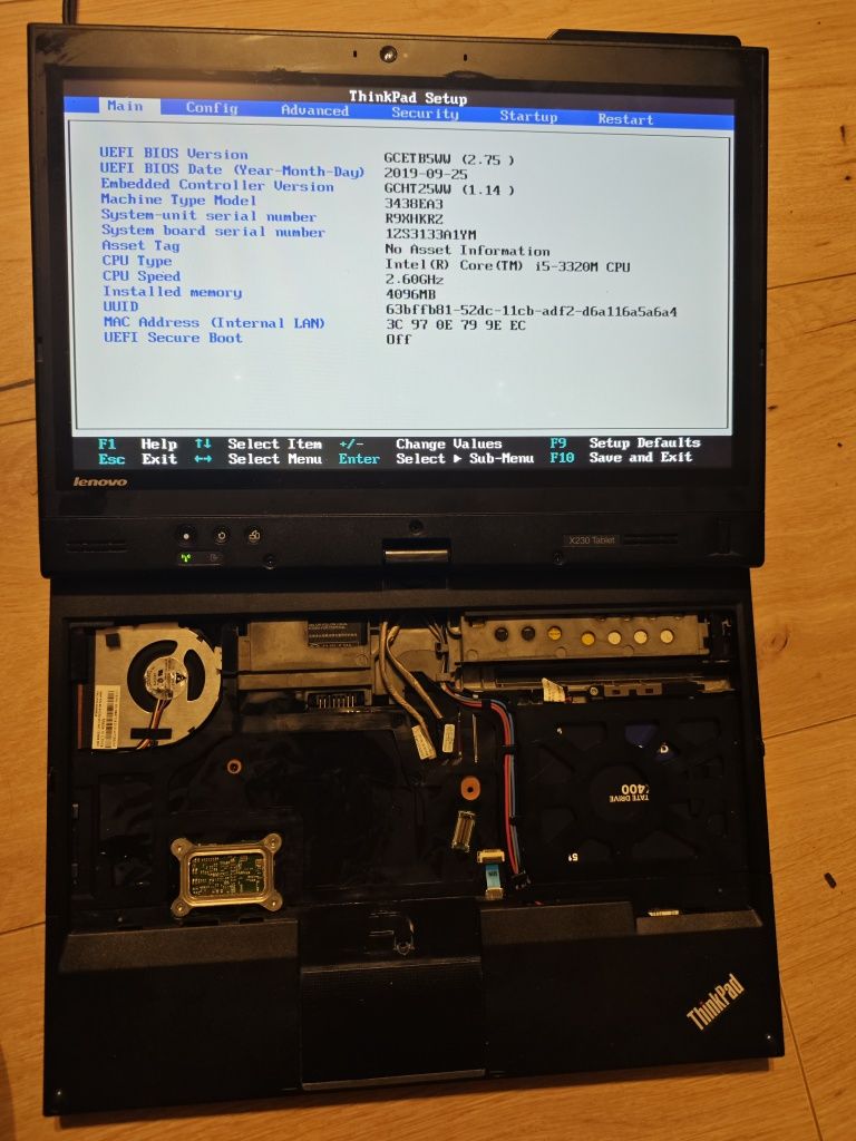 Thinkpad x230 tablet / x230t 4gb ram i5 + czesci zamienne