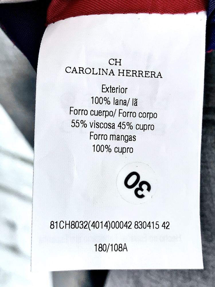 Новый костюм Carolina HERRERA TROPICAL WOOL