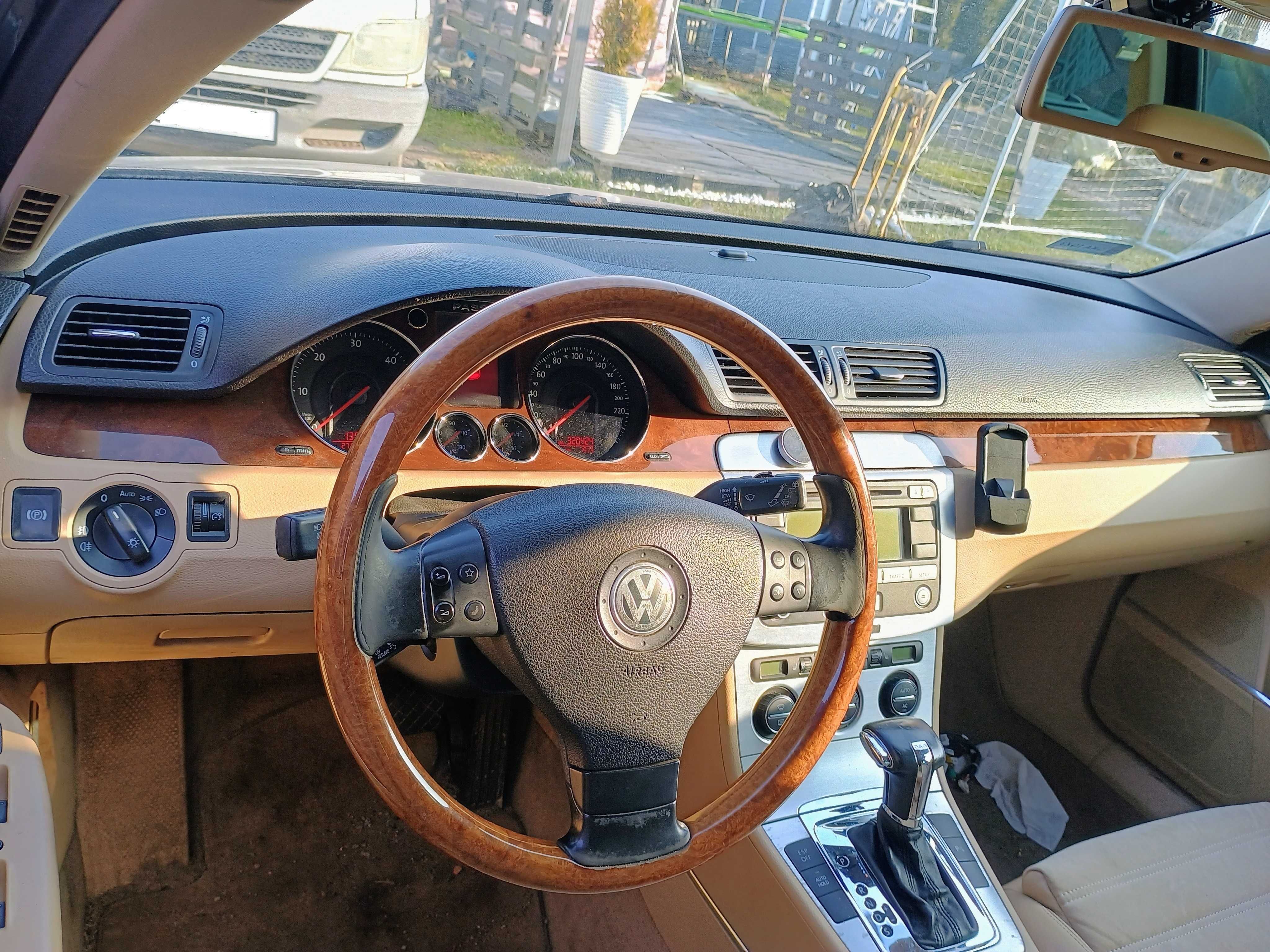Dekory Listwy Ramka Osłona Konsoli Drewno + Aluminium kpl VW Passat B6