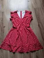 Nowa piękna sukienka damska czerwona Shein 36