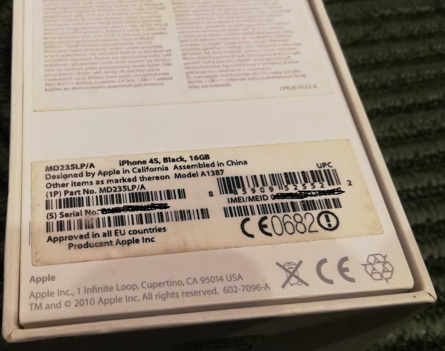 iPhone 4 pudełko