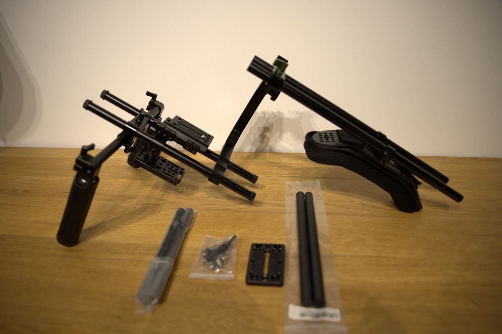 Rig camerowy, stabilizator, klatka,ramie Lanparte C-shape&szyny,plytka