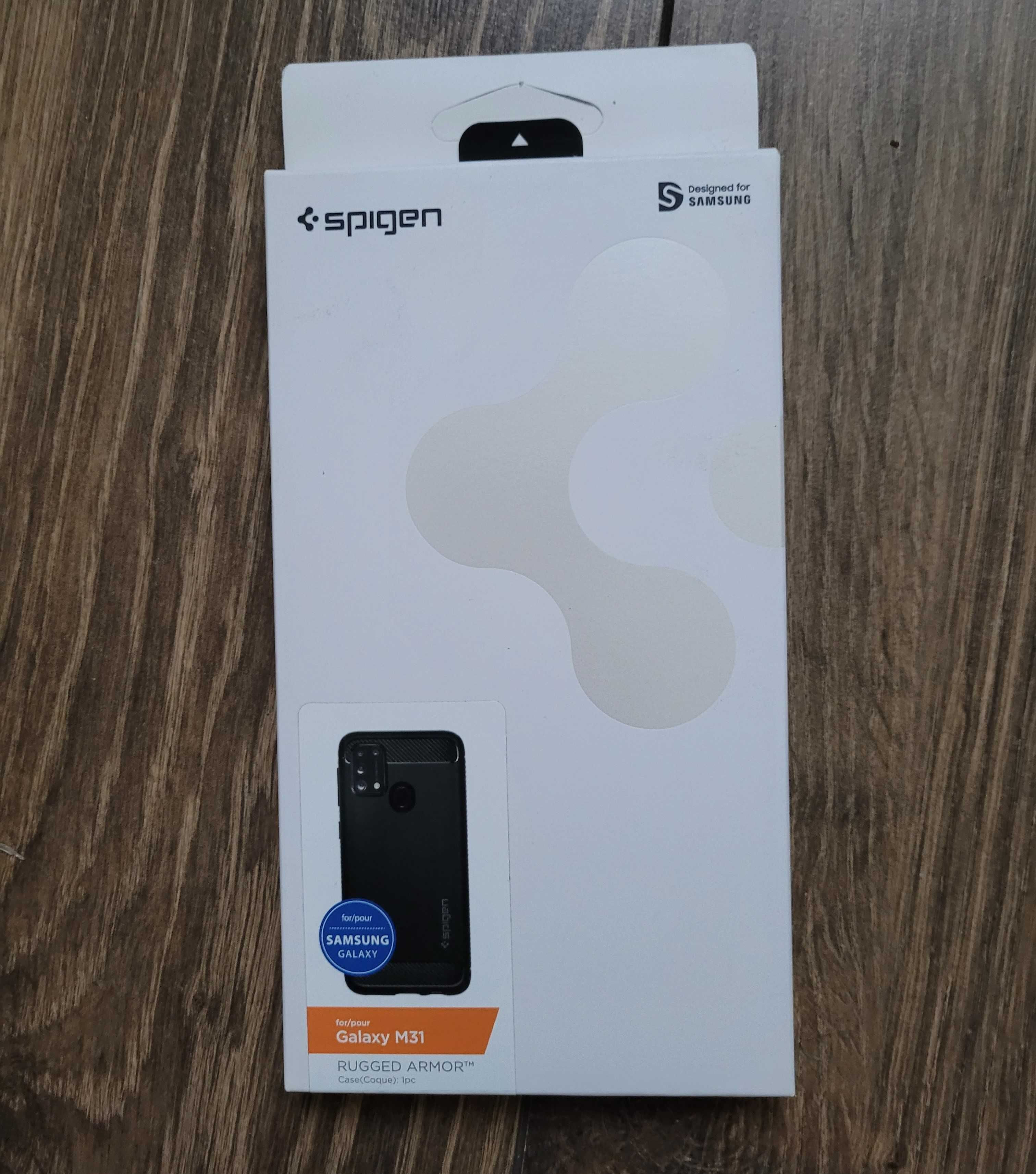 Etui Spigen Rugged Armor do Samsung Galaxy M31 czarny nowe