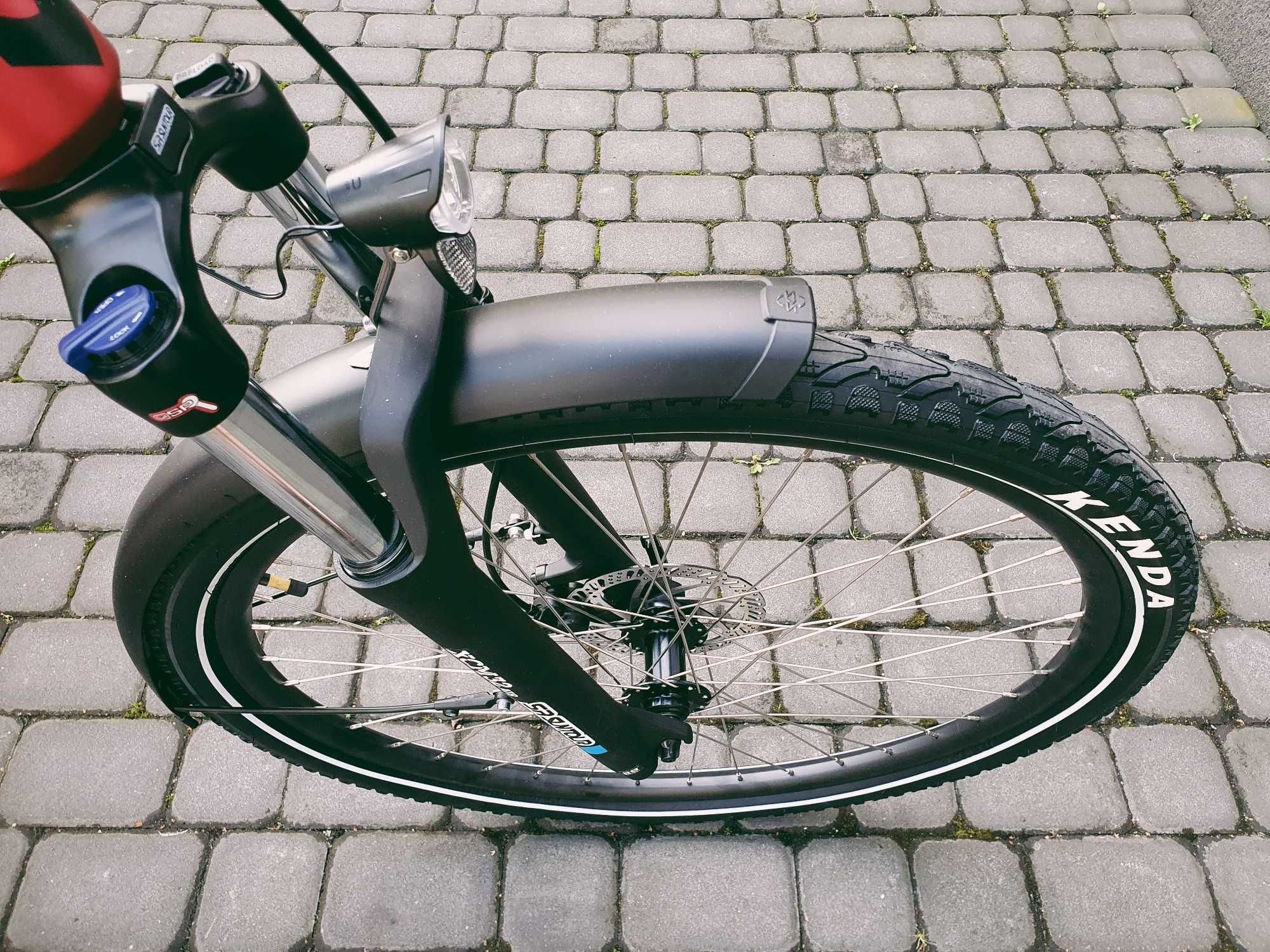 Barton Hybrid EV-350 - EBIKE, czerwony, pojem. 14 AH, -20%