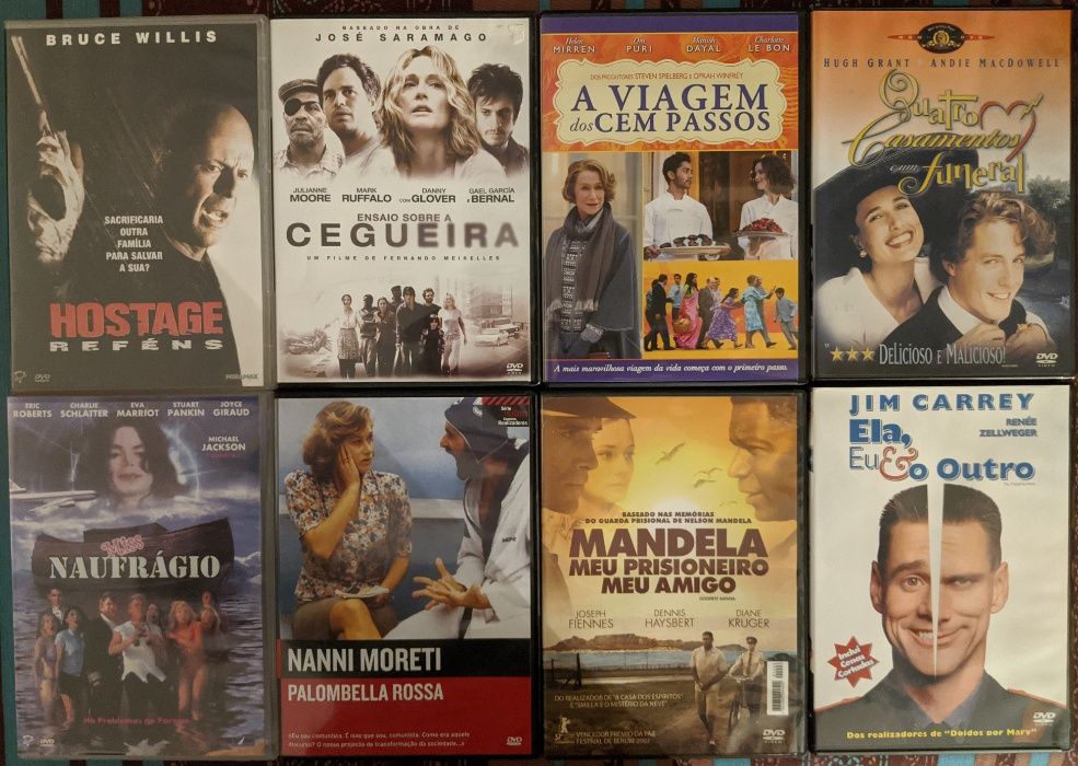 Vários DVDs à escolha (filmes e documentários)